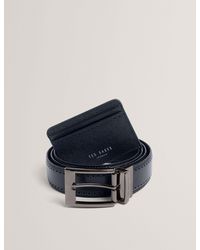 Ted Baker - Gilant Leather Belt And Card Holder Gift Set - Lyst