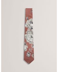 Ted Baker - Oaklend Floral Print Silk Tie - Lyst