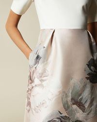 Ted Baker Woodland Off The Shoulder Dress - Multicolour
