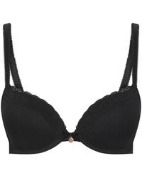 Ted Baker - Elsie Mesh & Lace Padded Plunge Bra - Lyst