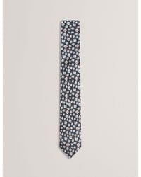 Ted Baker - Latter Micro Floral Print Silk Tie - Lyst