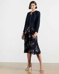 ted baker structured bow waist jacket