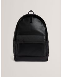 Ted Baker - Samsons Crosshatch Faux Leather Large Backpack - Lyst