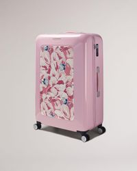 Ted Baker Grande valise à roulettes New Romance 79,5 x 53 x 32 cm - Rose
