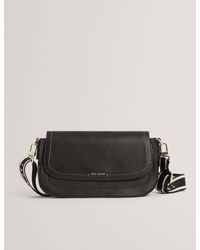 Ted Baker - Louiize Webbing Leather Baguette Crossbody Bag - Lyst