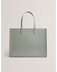 Ted Baker - Crikon Crinkled Pu Wide Icon Tote Bag - Lyst