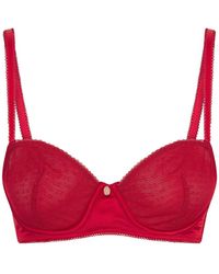 Ted Baker - Iris Branded Mesh Wired Full Cup Bra - Lyst