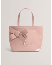 Ted Baker - Vinyl Tote Bag With Bow Small Designer Handbag For - Lyst