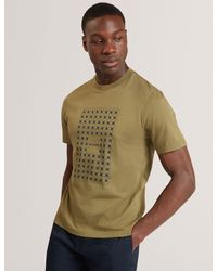 Ted Baker - Mccourt Tile Graphic Cotton Crew Neck T-Shirt - Lyst
