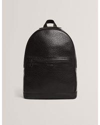 Ted Baker - Periin Pebbled Faux Leather Laptop Backpack - Lyst