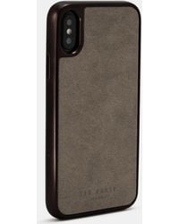 Xxs Brown Suede Connected Iphone Case nk80OPXw