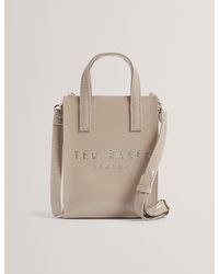 Ted Baker - Crinkll Mini Crinkle Patent Pu Icon Tote Bag - Lyst