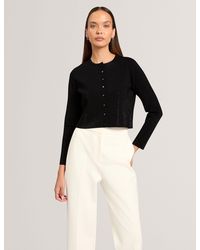 Ted Baker - Arua Crewneck Beaded Knit Cardigan - Lyst