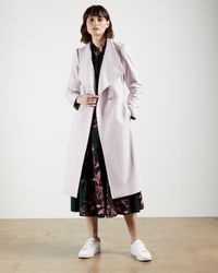 ted baker ellgenc coat deep pink