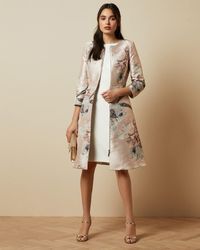 Ted Baker Abrigo Vestido Estampado Woodland - Multicolor
