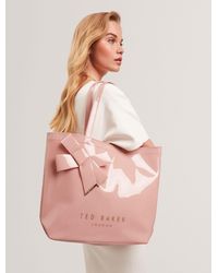 Ted Baker - Vinyl Tote Bag With Bow - Lyst