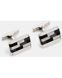 Ted Baker Gemelos De Mosaico De Piedras Semipreciosas - Negro