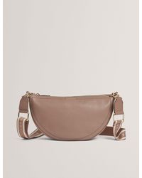 Ted Baker - Lorreen Webbing Strap Leather Sling Crossbody Bag - Lyst