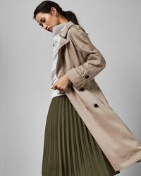 Ted Baker Imperméable En Lyocell Léger - Neutre