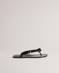 ted baker blue flip flops