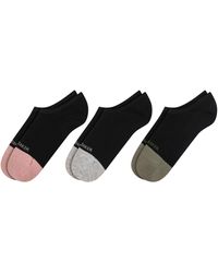 Ted Baker - 3 Pack Contrast Toe Liner Trainer Socks - Lyst