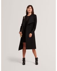 Ted Baker - Rose Mid Length Belted Wool Wrap Coat - Lyst