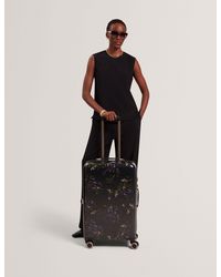 Ted Baker - Mb-Nvym Dark Floral 4-Wheel Hard Shell Suitcase - Lyst
