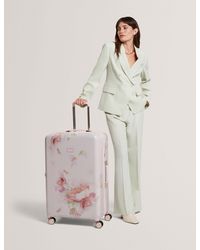 Ted Baker - Mb-Pnkl Magnolia Floral 4-Wheel Hard Shell Suitcase - Lyst