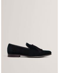 Ted Baker - Greysen Velvet Slip-On Dress Loafers - Lyst