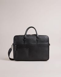 Ted Baker - Texture Leather Document Bag - Lyst