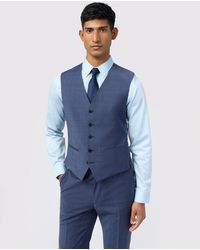 Ted Baker - Foylew Micro Check Performance Slim Suit Waistcoat - Lyst