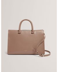 Ted Baker - Rennea Bar Detail Large Leather Tote Bag - Lyst
