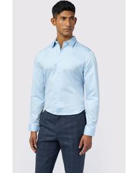 Ted Baker - Felix Sateen Stretch Cotton Slim Fit Shirt - Lyst