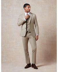 Ted Baker - Larkint Flannel Wool Rich Slim Suit Trousers - Lyst