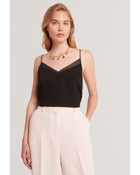 Ted Baker - Lulea Chiffon Detail V-Neck Strappy Cami Top - Lyst