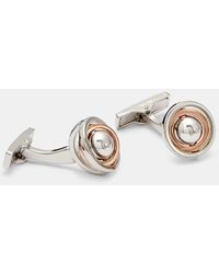 Ted Baker Boutons De Manchette Avec Balle Rotative - Métallisé