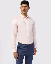 Ted Baker - Vinci Sateen Stretch Cotton Slim Fit Shirt - Lyst