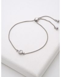 Ted Baker - Mini Crystal Adjustable Slider Bracelet - Lyst