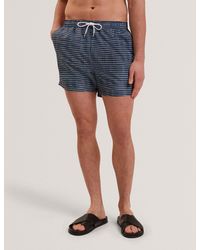 Ted Baker - Compten Blurred Check Mid-Length Swim Shorts - Lyst