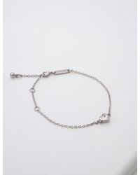 Ted Baker - Crystal Heart Adjustable Chain Bracelet - Lyst