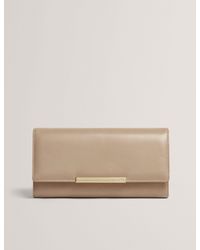 Ted Baker - Rysonn Bar Detail Leather Large Bifold Purse - Lyst