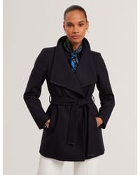 Ted Baker - Rosess Short Belted Wool Wrap Coat - Lyst