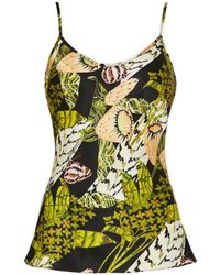 Temperley London Elpis Printed Camisole - Green