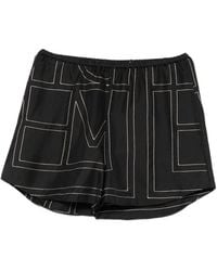 TOTEME - Monogram Silk Pajama Shorts - Lyst