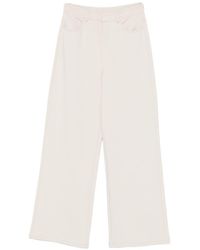 Max Mara - Max Mara Cotton Wide-Leg Trousers - Lyst