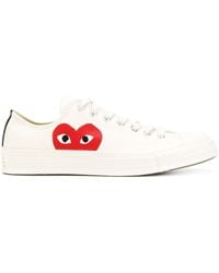 COMME DES GARÇONS PLAY - X Converse Red Heart Chuck Taylor '70 Low Sneakers - Lyst
