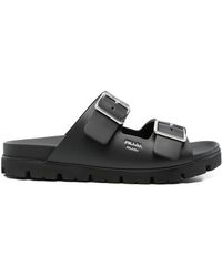 Prada - Flat Sandals - Lyst