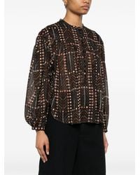 Isabel Marant - Salika Printed Cotton Blouse - Lyst