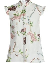 Erdem - Floral Print Top - Lyst