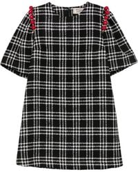 ALESSANDRO ENRIQUEZ - Checked Short Dress - Lyst